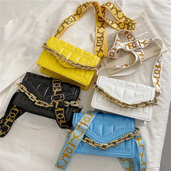Thick Chain Shoulder Bag Crossbody Bags For Women Flap Ladies Messenger Bags