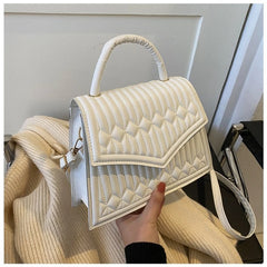 Thick Chains Shoulder Bag Lozenge Flap Crossbody Bag