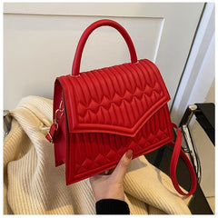 Thick Chains Shoulder Bag Lozenge Flap Crossbody Bag
