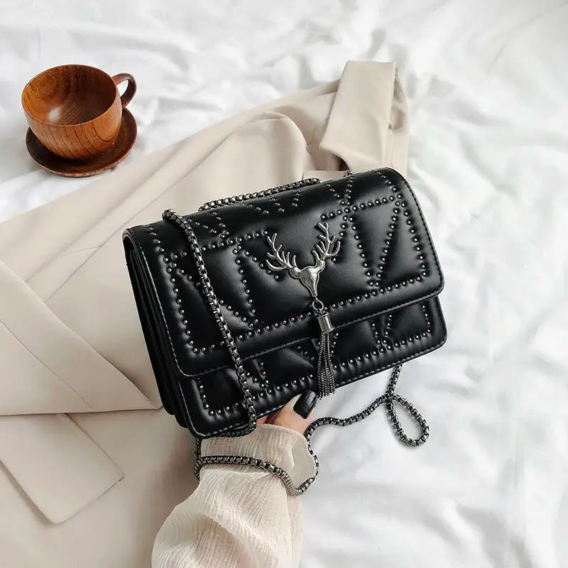 Vintage PU Leather Small Shoulder Crossbody Hand Bag Women Solid Purses Clutch