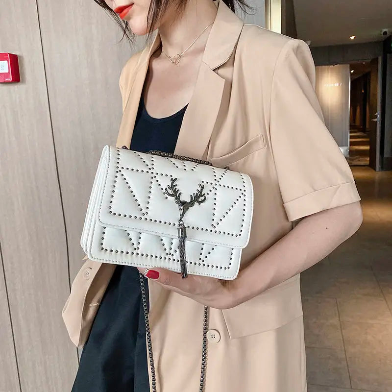 Vintage PU Leather Small Shoulder Crossbody Hand Bag Women Solid Purses Clutch