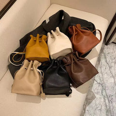 Vintage Crossbody Bucket Bag Woman Bag Female Shoulder Handbag
