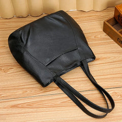 Vintage PU Leather Handbag Shoulder Tote Bags Women Large Capacity Crossbody Bag