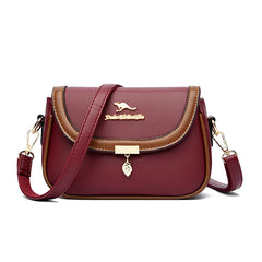 Women's Soft Leather Shoulder Bag - Casual Flip Bag Handbag