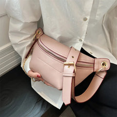 Women Chest Bag Casual Leather Shoulder Bags For Women Crossbody Chest Bag Women
