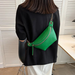 Women Chest Bag Casual Leather Shoulder Bags For Women Crossbody Chest Bag Women