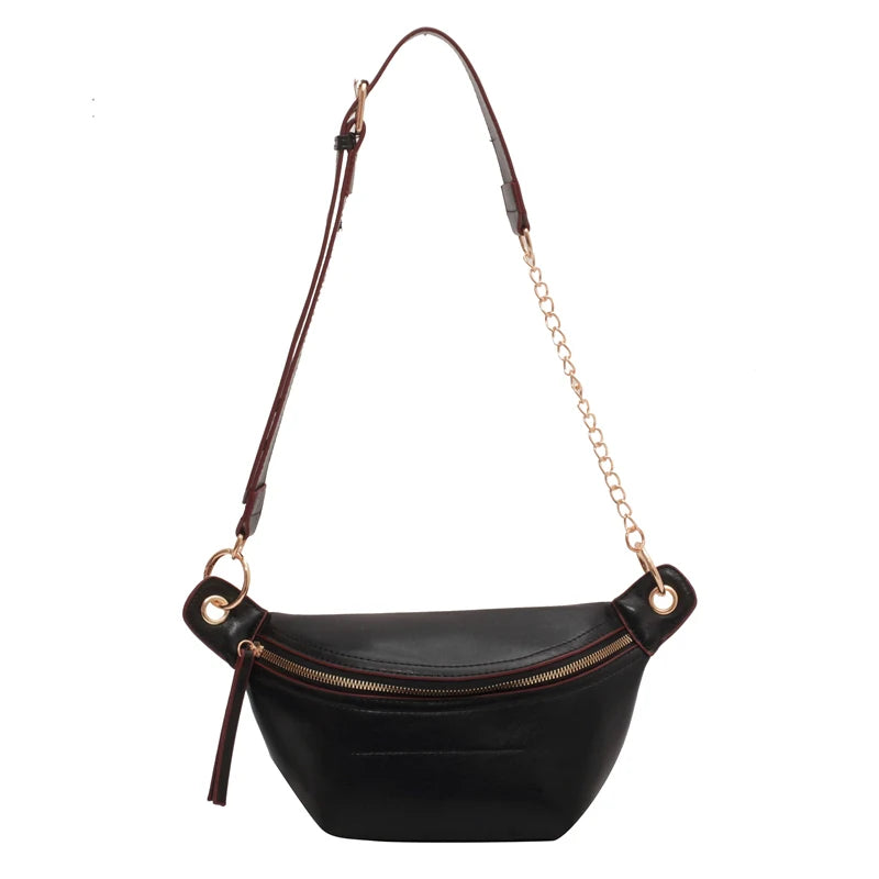 Women Chest Bag Casual Leather Shoulder Bags For Women Crossbody Chest Bag Women