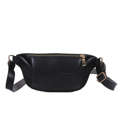 Women's Fanny Pack High PU Leather Waist Bag Crossbody Chest Bag