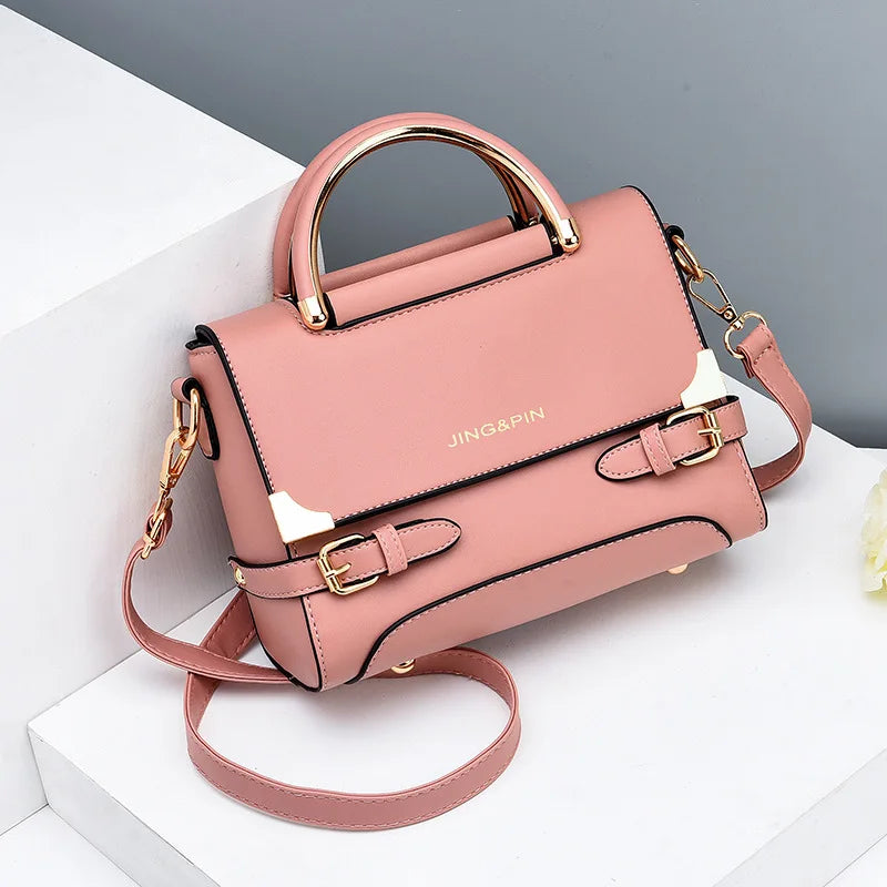 Women Leather Handbag High Handle Purse CrossBody Bag Ladies Shoulder Totes