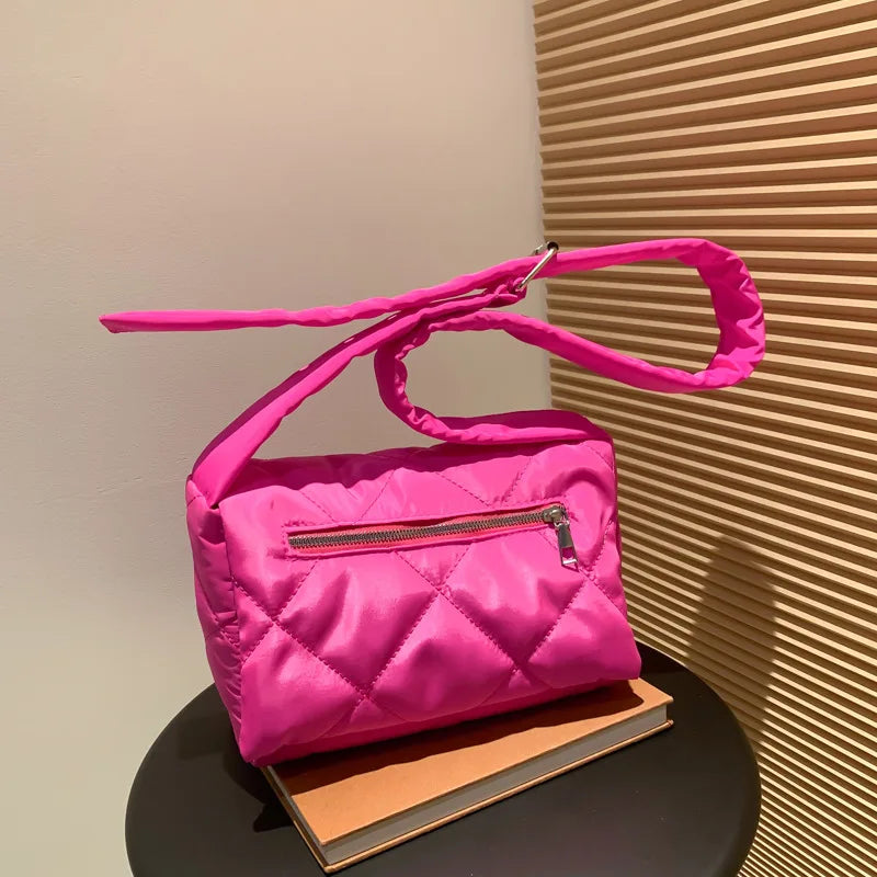 Nylon Crossbody Bag Flap Messenger Bag for Women