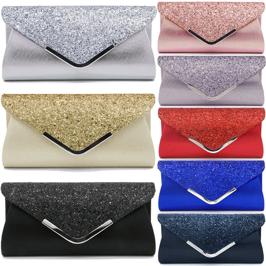 Women Clutch Bags Envelope Bridal Evening Handbags Party Bag