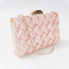 Women Clutches Bag Wedding Party Woven Evening Handbag