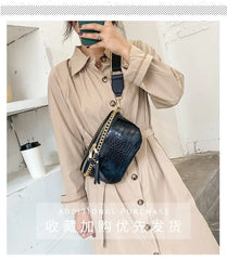 Women Fanny Pack Waist Bag Chain Crossbody Chest Bag Handbag