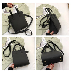 Women Leather Handbags High Female Shoulder Crossbody Bag