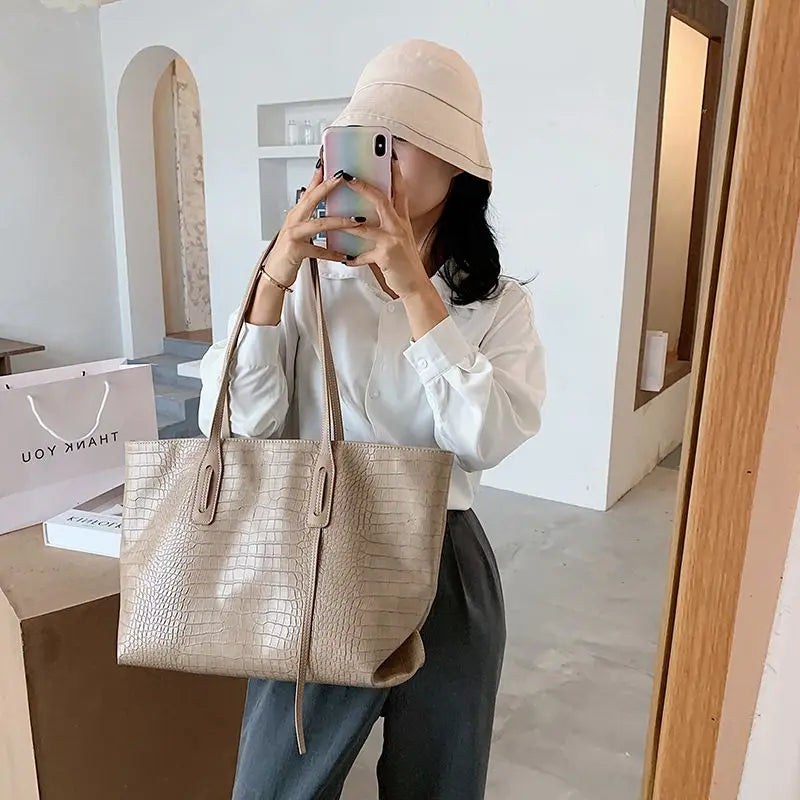 European Style Women Handbag Big Totes Ladies Bags Waterproof Shopping Bag