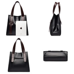 Women Leather Handbag Shoulder Crossbody Bag Large Capacity Tote Bag