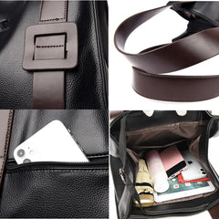 Women Leather Handbag Shoulder Crossbody Bag Large Capacity Tote Bag