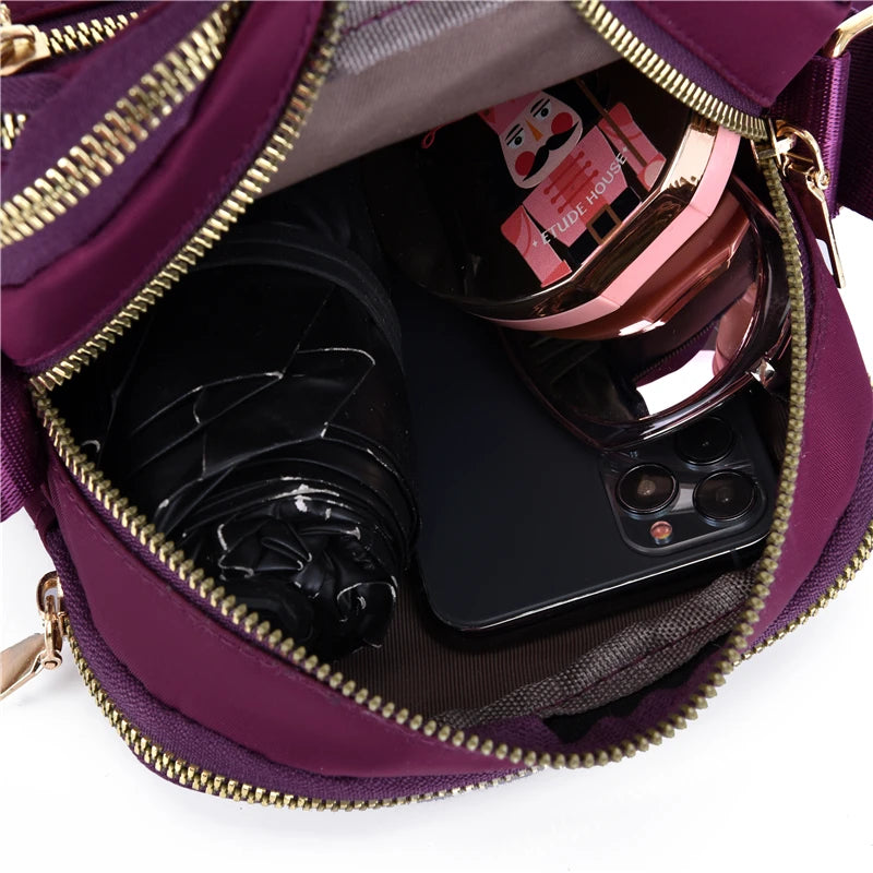 Women Mini Nylon Shoulder Bags Messenger Waterproof Handbag