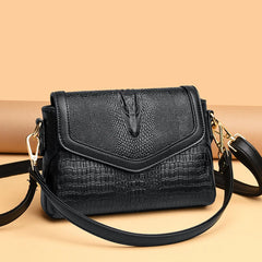 Women Pu Leather Shoulder Messenger Bags High Ladies Handbags Travel Bag Crocodi
