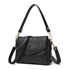 Women Pu Leather Shoulder Messenger Bags High Ladies Handbags Travel Bag Crocodi