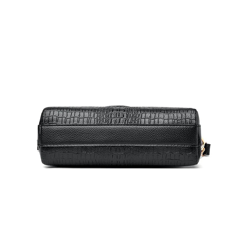 Women Pu Leather Shoulder Messenger Bags High Ladies Handbags Travel Bag Crocodi