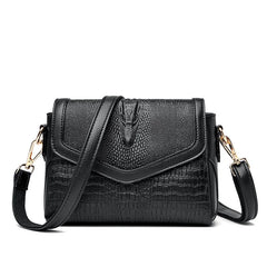 Women Pu Leather Shoulder Messenger Bags High Ladies Handbags Travel Bag Crocodi