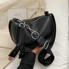 Women Shoulder Bag Soft Pu Leather Texture Crossbody Bags Female All-match