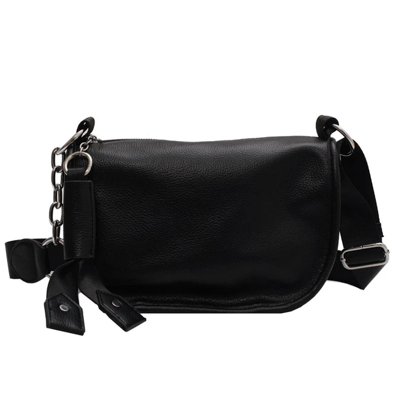 Women Shoulder Bag Soft Pu Leather Texture Crossbody Bags Female All-match