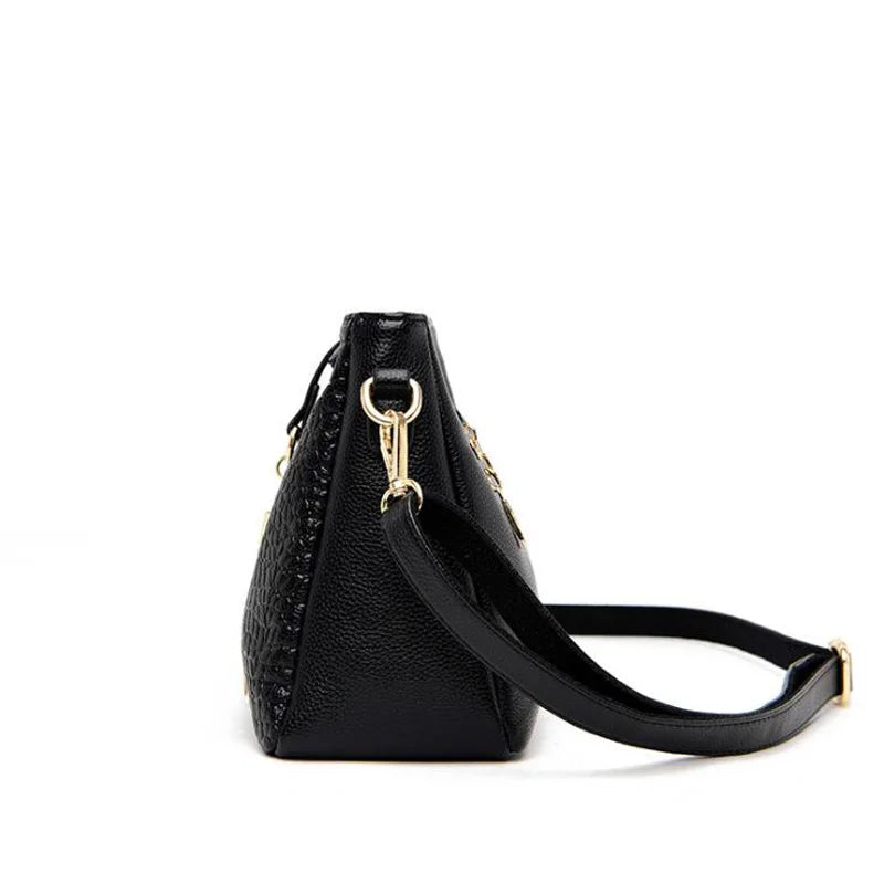 Women Shoulder Bag Messenger Crossbody Bags PU Leather Tassel Handbags