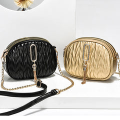Women Shoulder Bag Tassel Chain Large Capacity Crossbody Chest Bag