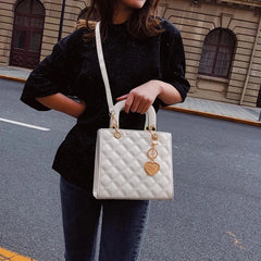 Patent Leather Tote Bag Chain Handle Crossbody Shoulder Bag