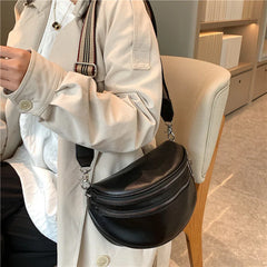 Women Leather Waist Bag Fanny pack And Phone Pack Female Belt Bag