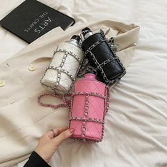 Women Water Bottle Pouch Shoulder Bag Mini Purse Clutch