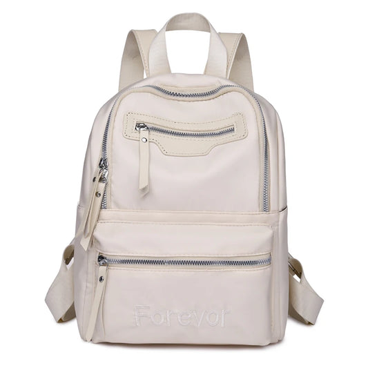 Women's Backpack Teenage Girls School Bags Solid Oxford Ladies School Back pack