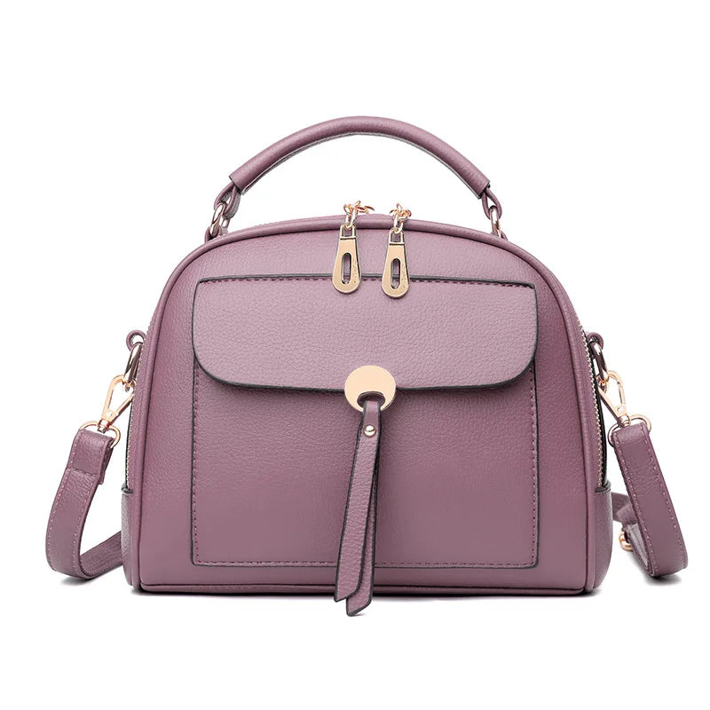 High-Quality Women's Handbag, Small Round Shoulder Messenger Bag