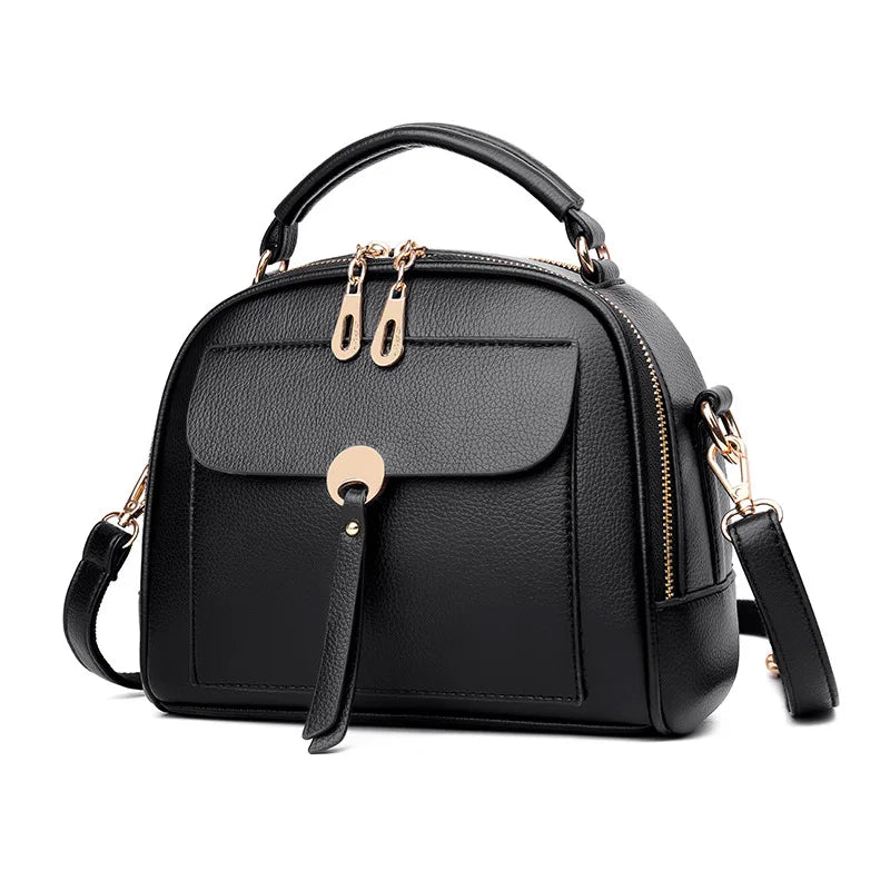 High-Quality Women's Handbag, Small Round Shoulder Messenger Bag