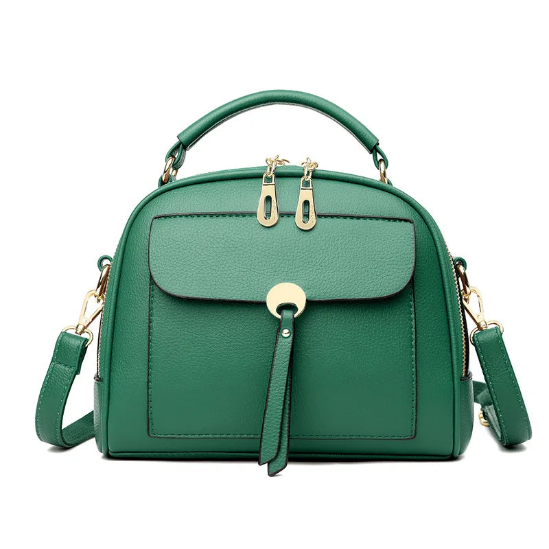 High-Quality Women's Handbag, Small Round Shoulder Messenger Bag