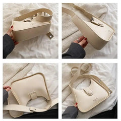 Women's PU Leather Bucket Bag Shoulder Messenger Spring Purses