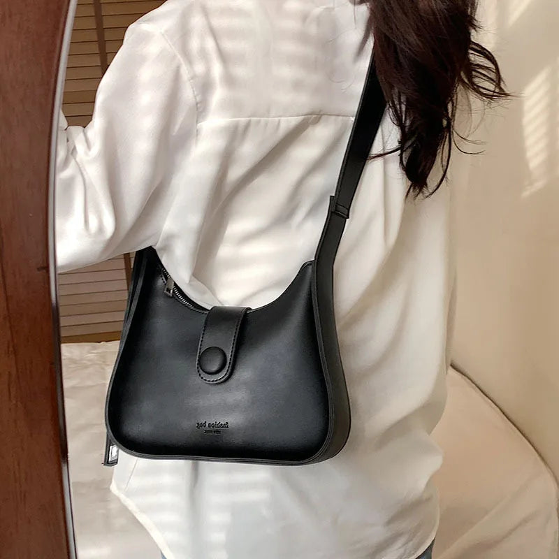 Women's PU Leather Bucket Bag Shoulder Messenger Spring Purses