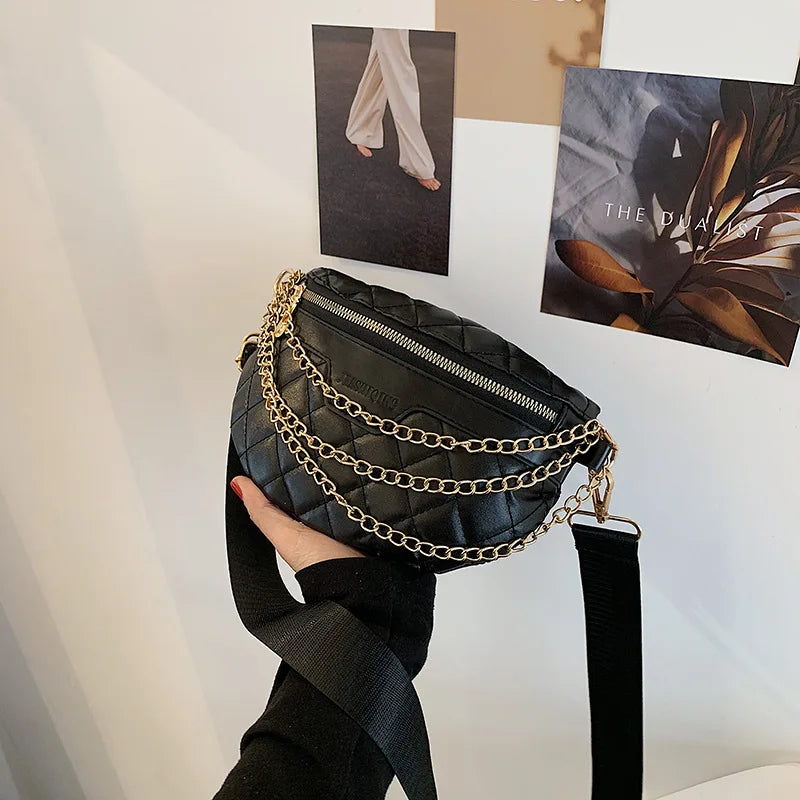 Women's Fanny Pack High Waist Bag Shoulder Crossbody Chest Bag