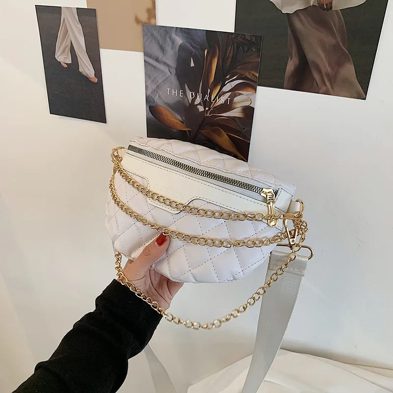 Women's Fanny Pack High Waist Bag Shoulder Crossbody Chest Bag