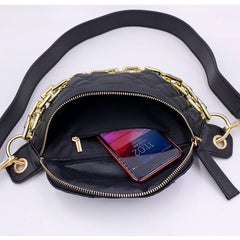 Women's Fanny Pack High Waist Bag Thick Chain Shoulder Crossbody Chest Bag