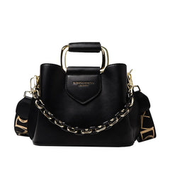 Women's PU Leather Bucket Crossbody Bag Classic Shoulder Tote Lady Travel Bag
