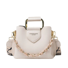 Women's PU Leather Bucket Crossbody Bags Classic Shoulder Bags