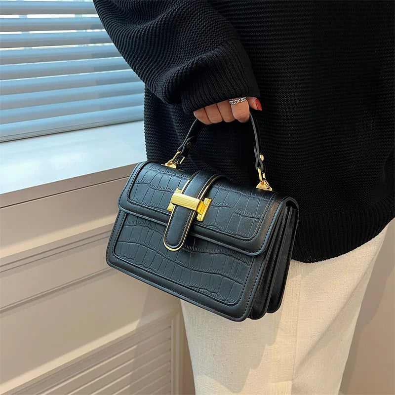 Women's Crossbody Bag Small Square Versatile Style Solid Color