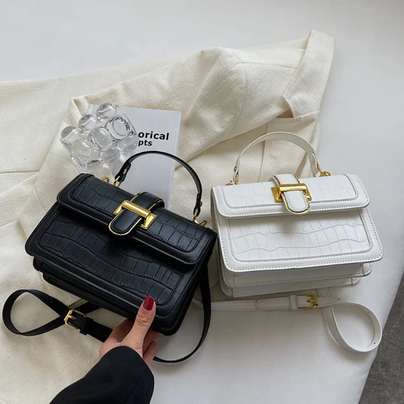 Women's Crossbody Bag Small Square Versatile Style Solid Color