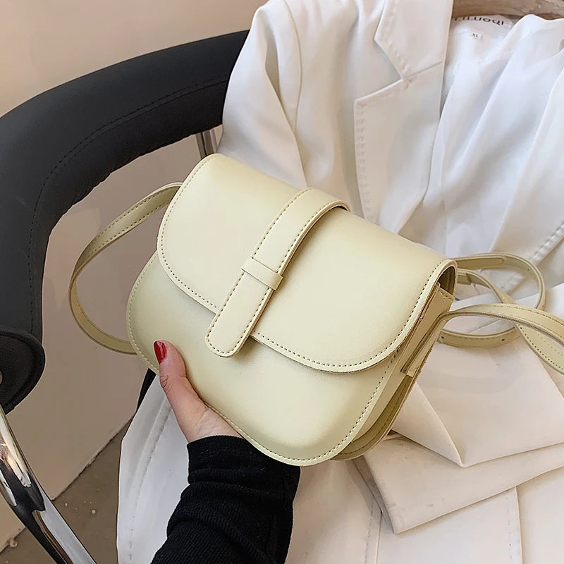 Women's Pu Shoulder Bag Solid All-match Messenger Bags Ladies Handbags