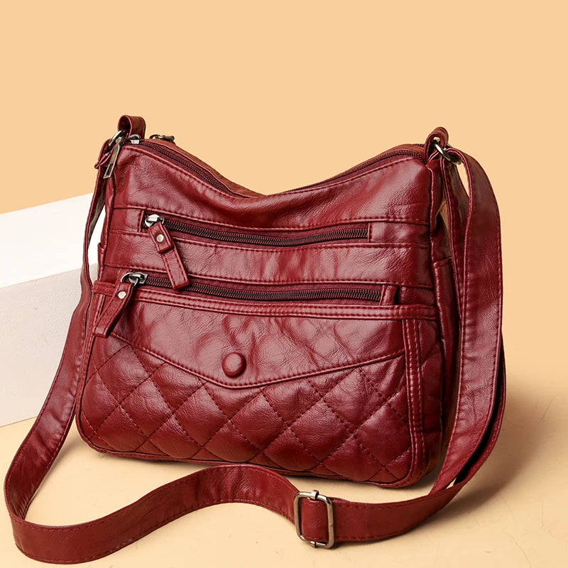 Crossbody Bags Soft Skin High Capacity Shoulder Bags