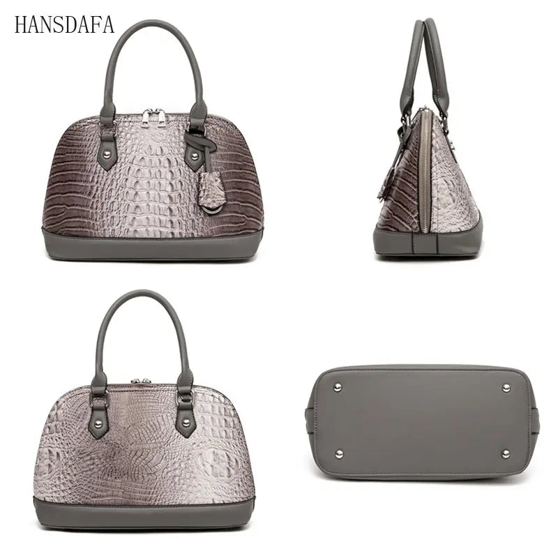 Womens Leather Shoulder Bags 3 Piece Set Large Capacity Tote Ladies Crossbody Ba