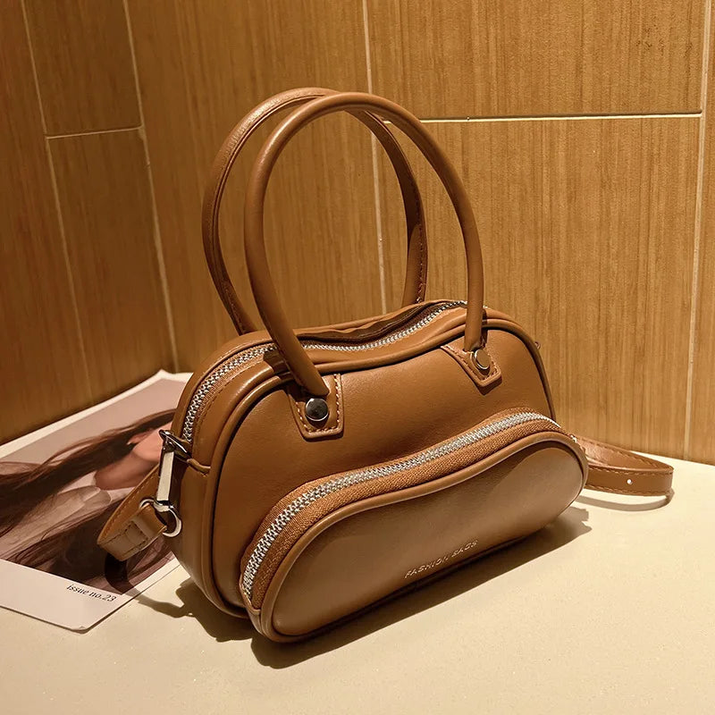 Women Shoulder Crossbody Bag Chain PU Leather Small Purse